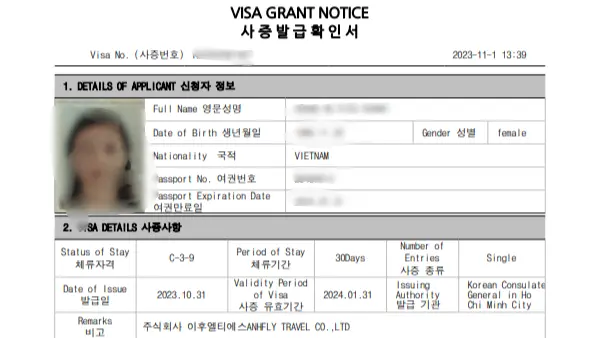 Kết quả Visa 1