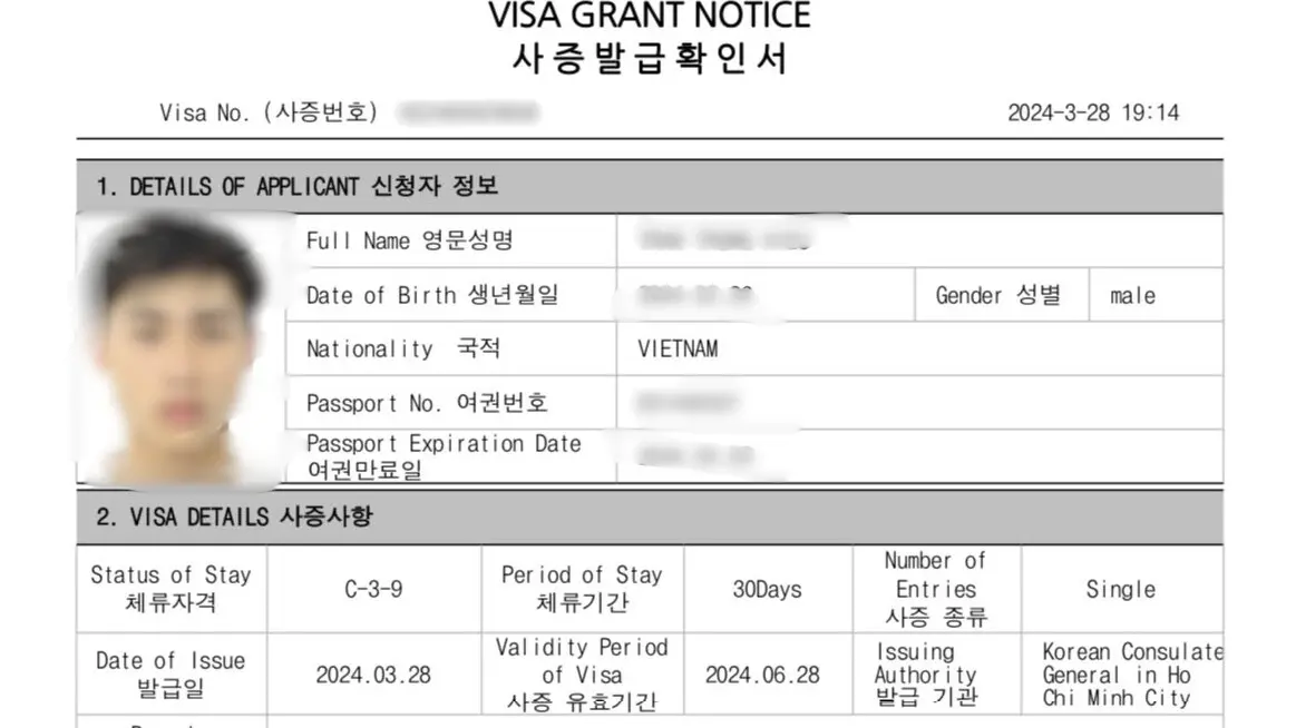 Kết quả Visa 2