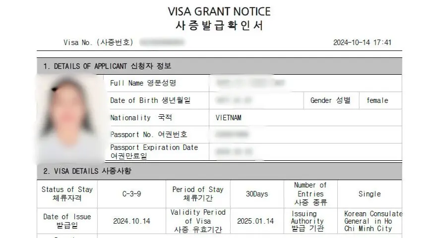 Kết quả Visa 3