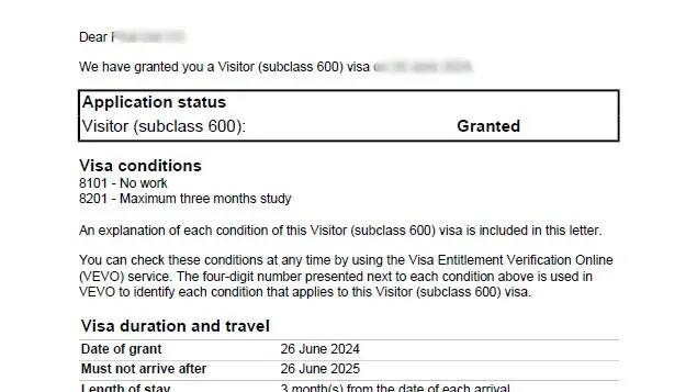 Kết quả Visa 3